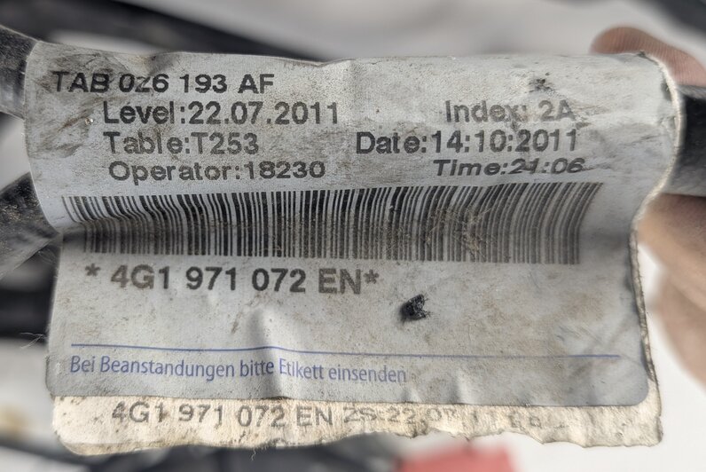 Thumbnail 17: 2012 AUDI A6 (C7 4G) 3.0L CGXB ENGINE WIRE WIRING HARNESS LOOM w/ FUSE RELAY BOX