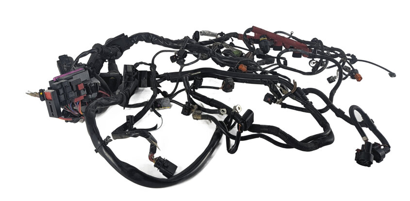Thumbnail 2: 2012 AUDI A6 (C7 4G) 3.0L CGXB ENGINE WIRE WIRING HARNESS LOOM w/ FUSE RELAY BOX