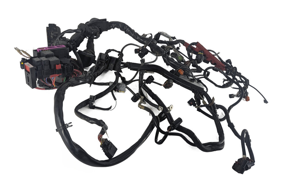 Thumbnail 3: 2012 AUDI A6 (C7 4G) 3.0L CGXB ENGINE WIRE WIRING HARNESS LOOM w/ FUSE RELAY BOX