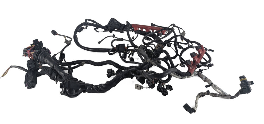 Thumbnail 5: 2012 AUDI A6 (C7 4G) 3.0L CGXB ENGINE WIRE WIRING HARNESS LOOM w/ FUSE RELAY BOX