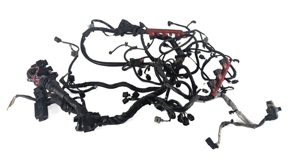 Thumbnail 6: 2012 AUDI A6 (C7 4G) 3.0L CGXB ENGINE WIRE WIRING HARNESS LOOM w/ FUSE RELAY BOX
