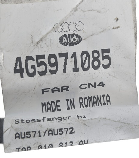 Thumbnail 10: 2012 AUDI A6 (C7 4G) REAR PARK ASSIST PDC SENSOR SET/4 w/ WIRE HARNESS (Gray)