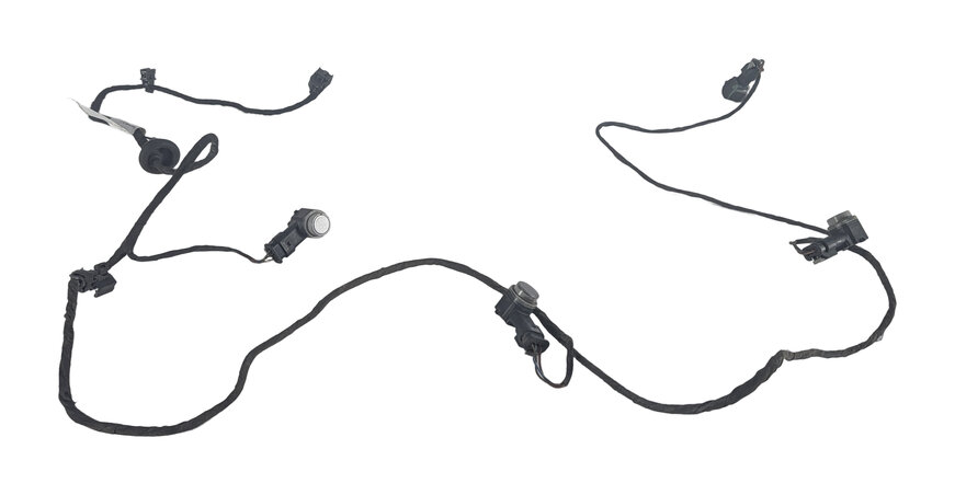 Thumbnail 2: 2012 AUDI A6 (C7 4G) REAR PARK ASSIST PDC SENSOR SET/4 w/ WIRE HARNESS (Gray)
