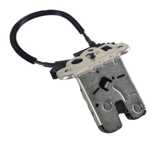 2012 AUDI A6 (C7 4G) REAR TRUNK DECK LID LOCK LATCH ACTUATOR w/ RELEASE CABLE
