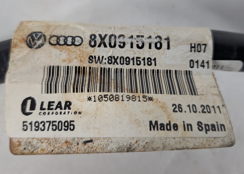 Thumbnail 7: 2012 AUDI A6 (C7 4G) 3.0L NEGATIVE GROUND BATTERY CABLE w/ IBS MONITOR SENSOR