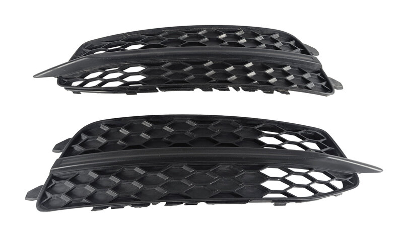 Thumbnail 3: 2012 AUDI A6 (C7 4G) FRONT LEFT/RIGHT LOWER BUMPER HONEYCOMB GRILLE INSERT SET/2