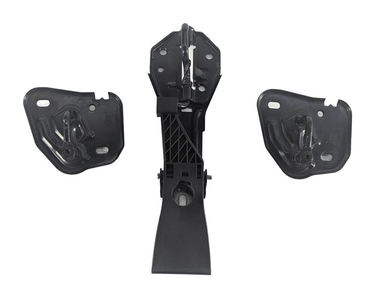 Thumbnail 3: 2012 AUDI A6 (C7 4G) FRONT HOOD LID LATCH STRIKER PLATE w/ SAFETY CATCH SET/3