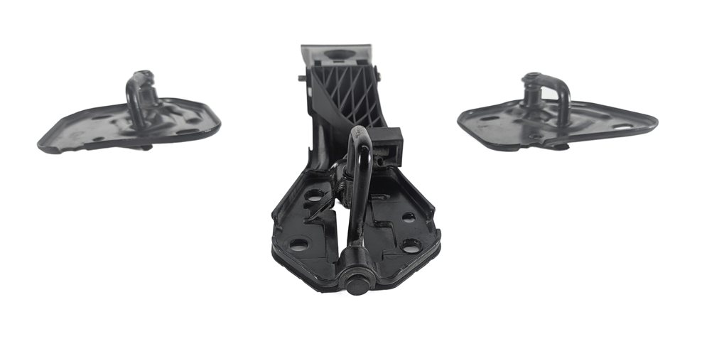 Thumbnail 6: 2012 AUDI A6 (C7 4G) FRONT HOOD LID LATCH STRIKER PLATE w/ SAFETY CATCH SET/3