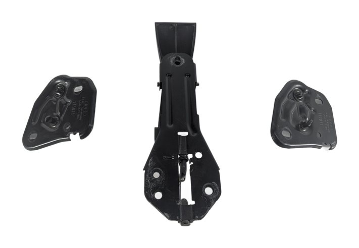 Thumbnail 7: 2012 AUDI A6 (C7 4G) FRONT HOOD LID LATCH STRIKER PLATE w/ SAFETY CATCH SET/3