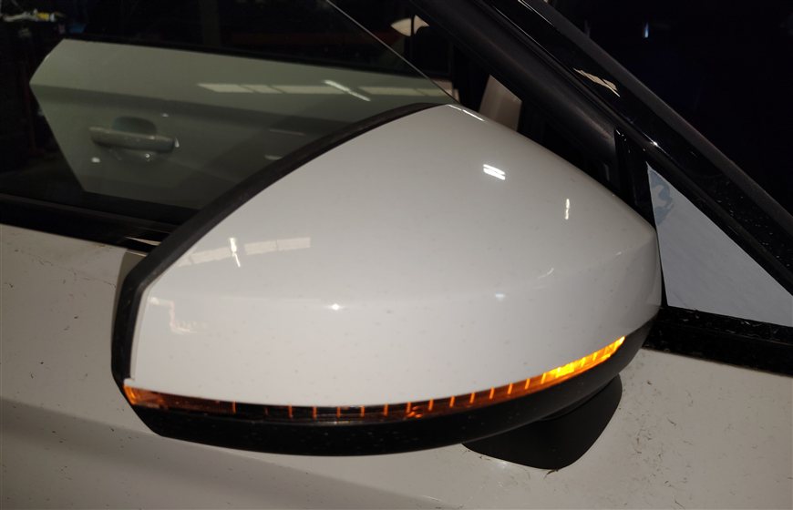 Thumbnail 10: 15-19 AUDI A3 S3 8V RIGHT PASSENGER DOOR MIRROR HEATED BLIND SPOT SIGNAL (White)
