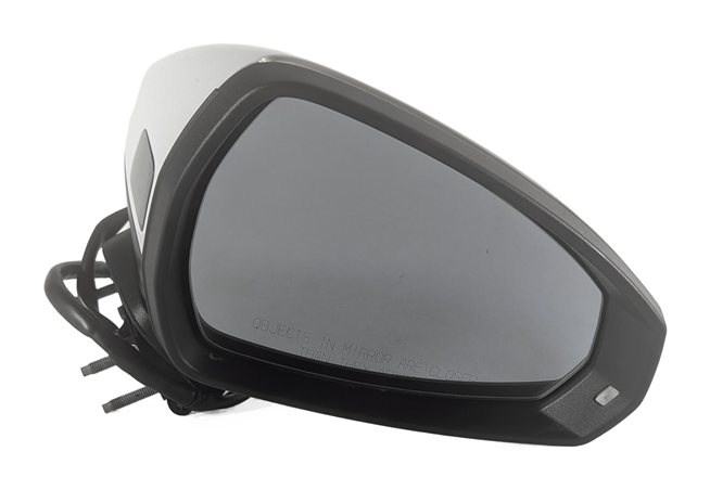 Thumbnail 2: 15-19 AUDI A3 S3 8V RIGHT PASSENGER DOOR MIRROR HEATED BLIND SPOT SIGNAL (White)