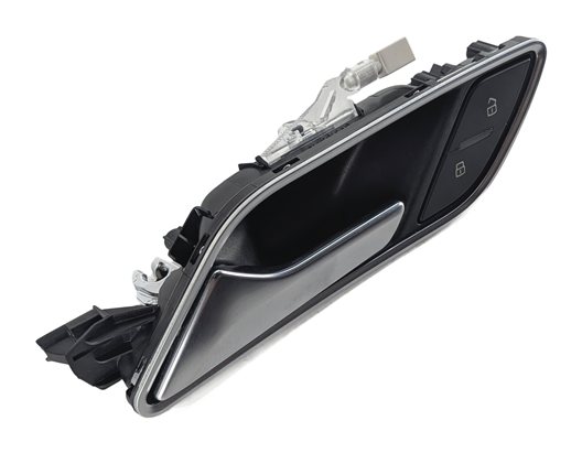 15-20 AUDI A3 S3 (8V) FRONT LEFT DRIVER INTERIOR DOOR HANDLE w/ LOCK SWITCH