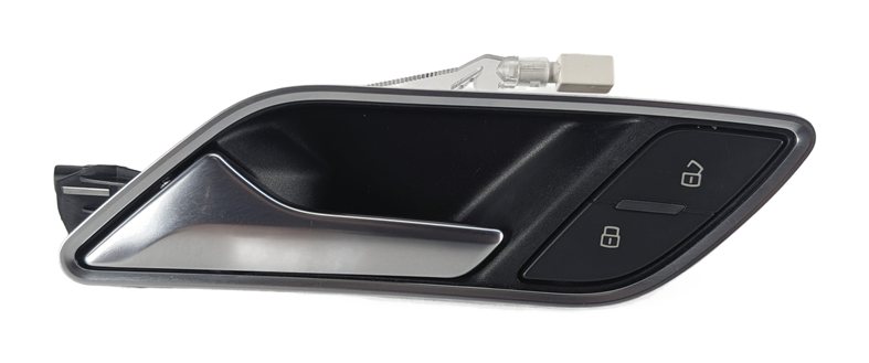Thumbnail 2: 15-20 AUDI A3 S3 (8V) FRONT LEFT DRIVER INTERIOR DOOR HANDLE w/ LOCK SWITCH