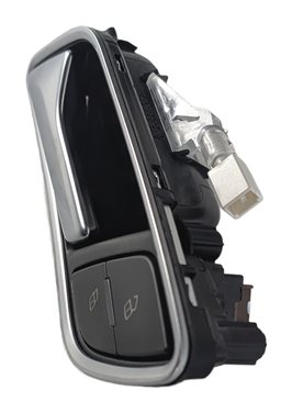 Thumbnail 3: 15-20 AUDI A3 S3 (8V) FRONT LEFT DRIVER INTERIOR DOOR HANDLE w/ LOCK SWITCH
