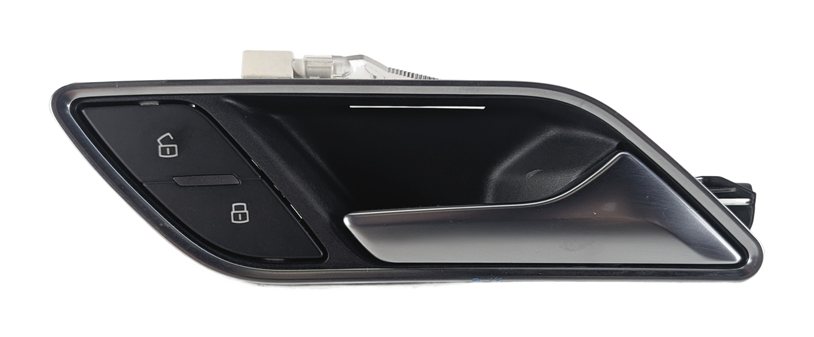 Thumbnail 2: 15-20 AUDI A3 S3 (8V) REAR RIGHT INTERIOR DOOR HANDLE w/ LOCK SWITCH BUTTON