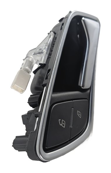 Thumbnail 4: 15-20 AUDI A3 S3 (8V) REAR RIGHT INTERIOR DOOR HANDLE w/ LOCK SWITCH BUTTON