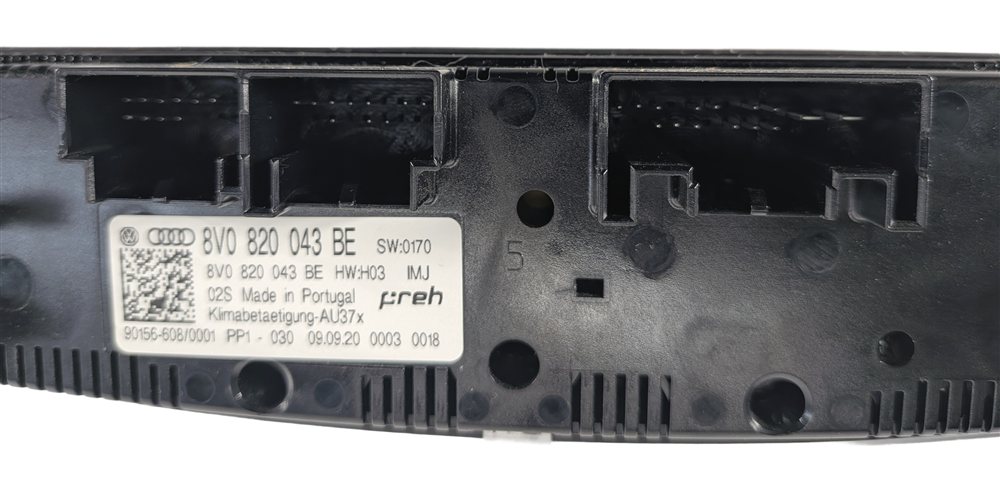 Thumbnail 8: 2020 AUDI A3 S3 RS3 (8V) AC HEATER CLIMATE CONTROL PANEL w/ HEATED SEAT SWITCHES