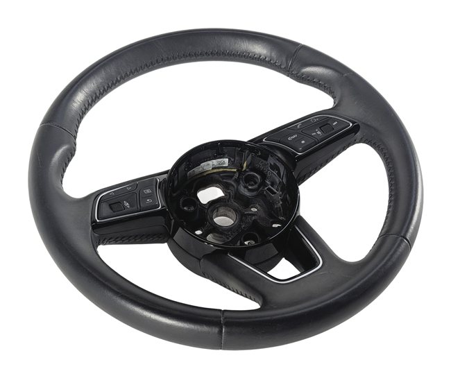 2017-2020 AUDI A3 S3 (8V 8Y) 3 SPOKE STEERING WHEEL w/ CONTROL SWITCH BUTTONS