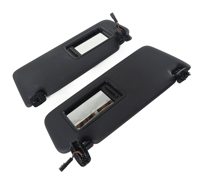 2015-2018 AUDI A3 S3 RS3 (8V) FRONT LEFT & RIGHT SUN VISOR SUNVISOR SET (Black)
