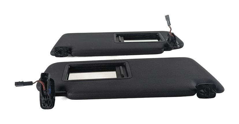 Thumbnail 2: 2015-2018 AUDI A3 S3 RS3 (8V) FRONT LEFT & RIGHT SUN VISOR SUNVISOR SET (Black)