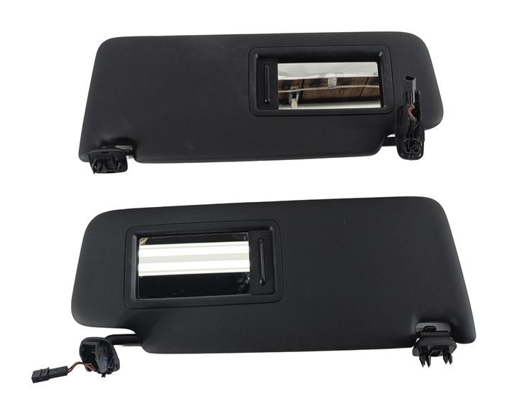 Thumbnail 3: 2015-2018 AUDI A3 S3 RS3 (8V) FRONT LEFT & RIGHT SUN VISOR SUNVISOR SET (Black)