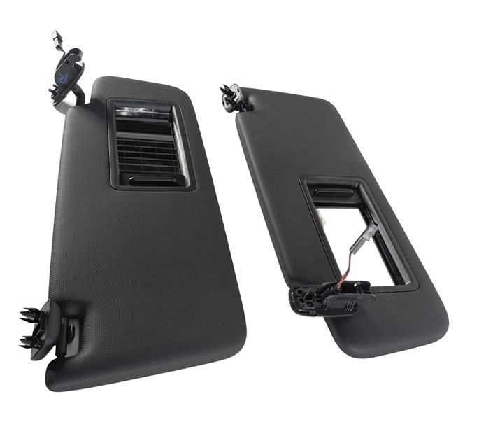 Thumbnail 4: 2015-2018 AUDI A3 S3 RS3 (8V) FRONT LEFT & RIGHT SUN VISOR SUNVISOR SET (Black)