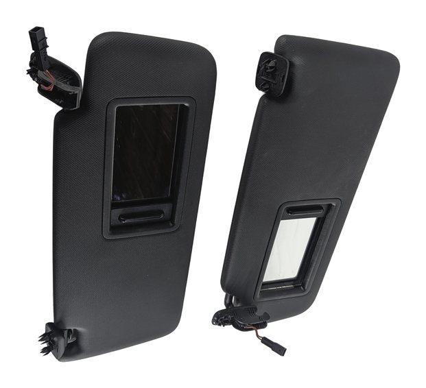 Thumbnail 5: 2015-2018 AUDI A3 S3 RS3 (8V) FRONT LEFT & RIGHT SUN VISOR SUNVISOR SET (Black)