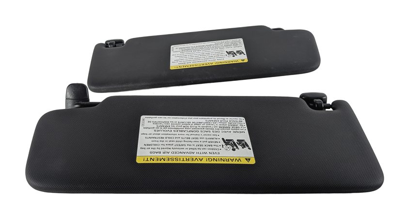 Thumbnail 6: 2015-2018 AUDI A3 S3 RS3 (8V) FRONT LEFT & RIGHT SUN VISOR SUNVISOR SET (Black)