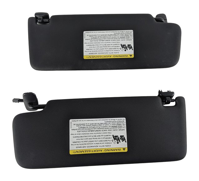 Thumbnail 7: 2015-2018 AUDI A3 S3 RS3 (8V) FRONT LEFT & RIGHT SUN VISOR SUNVISOR SET (Black)