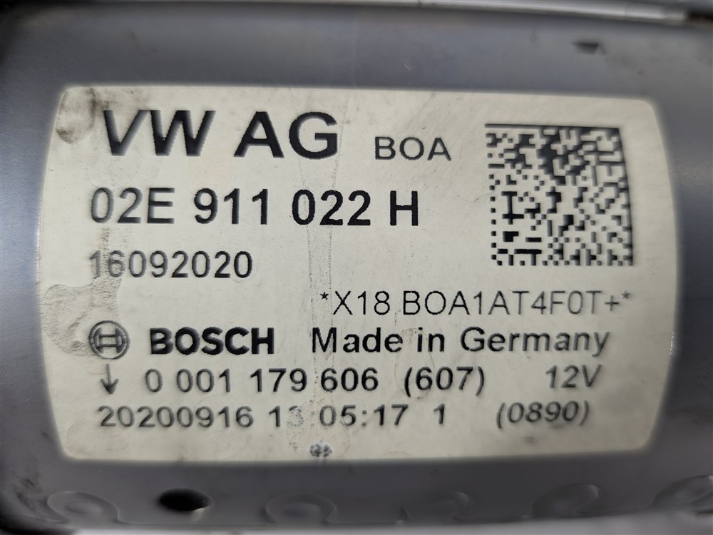 Thumbnail 9: 2017-2019 AUDI A3 (8V) (19 S3 8Y & 19 JETTA GLI) 2.0L TURBO ENGINE STARTER MOTOR