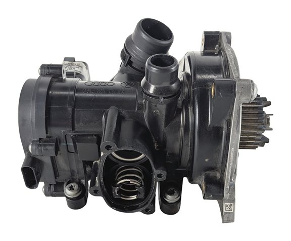 Thumbnail 5: 16-23 AUDI A3 A4 A5 A6 Q5 Q7 S3 TT 2.0L TURBO WATER PUMP w/ THERMOSTAT HOUSING
