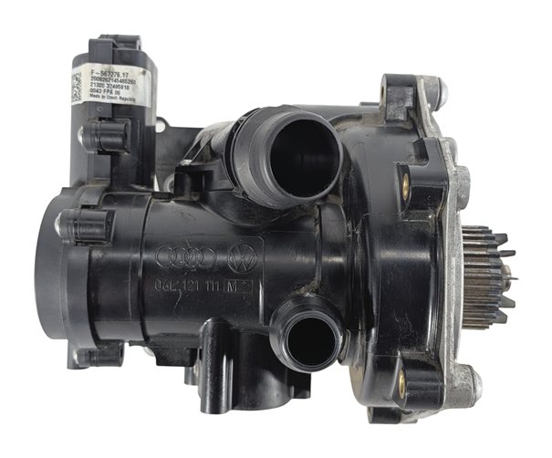 Thumbnail 6: 16-23 AUDI A3 A4 A5 A6 Q5 Q7 S3 TT 2.0L TURBO WATER PUMP w/ THERMOSTAT HOUSING