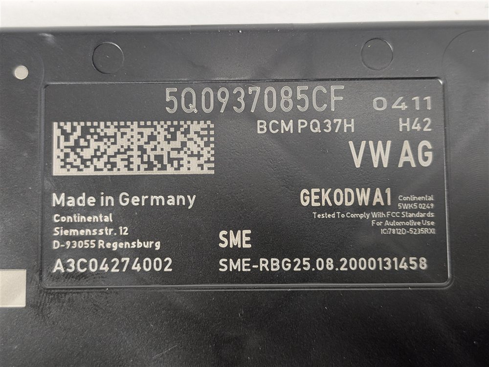 Thumbnail 12: 2020 AUDI A3 8V 2.0L (CZRA) ECM BCM MPH CLUSTER GATEWAY ELV IMMOBILIZER KEY SET