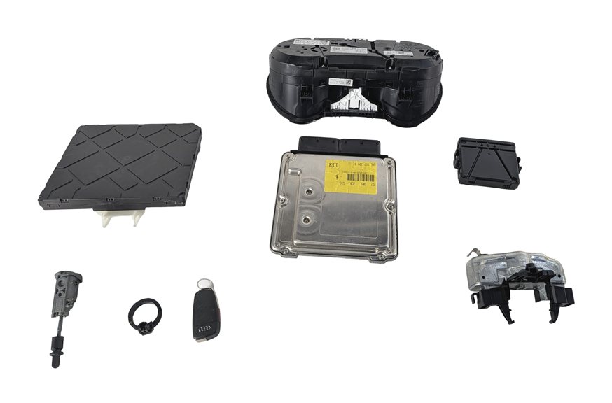 Thumbnail 7: 2020 AUDI A3 8V 2.0L (CZRA) ECM BCM MPH CLUSTER GATEWAY ELV IMMOBILIZER KEY SET