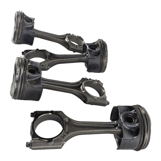 Thumbnail 4: 2017-2020 AUDI A3 (8V) & 2021 Q3 2.0L TURBO ENGINE PISTON & CONNECTING ROD SET 4