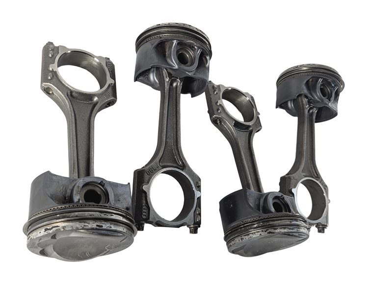 Thumbnail 5: 2017-2020 AUDI A3 (8V) & 2021 Q3 2.0L TURBO ENGINE PISTON & CONNECTING ROD SET 4