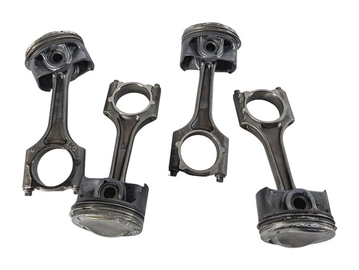 Thumbnail 6: 2017-2020 AUDI A3 (8V) & 2021 Q3 2.0L TURBO ENGINE PISTON & CONNECTING ROD SET 4