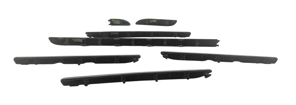Thumbnail 6: 2020 AUDI A3 (8V) INTERIOR DOOR PANEL DASH INSERT TRIM SET/7 (Aluminum Mistral)