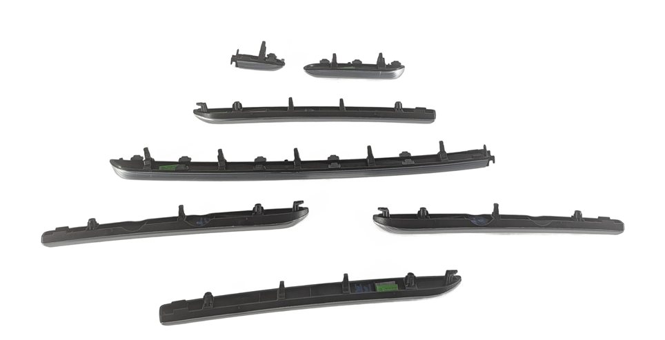 Thumbnail 7: 2020 AUDI A3 (8V) INTERIOR DOOR PANEL DASH INSERT TRIM SET/7 (Aluminum Mistral)