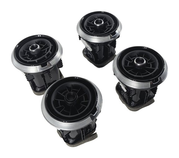 2016 AUDI A3 (8V) FRONT DASH HEAT AIR AC VENT SET/4 8V0820901 (Black)