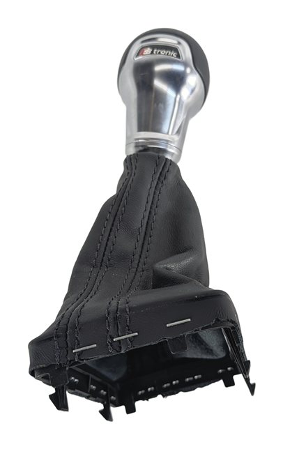 Thumbnail 3: 2020 AUDI A3 (8V) S-TRONIC AUTOMATIC TRANSMISSION SHIFTER KNOB w/ LEATHER BOOT