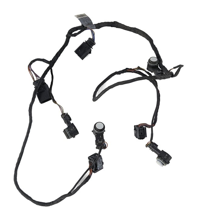 Thumbnail 3: 2016 AUDI A3 (8V) REAR PARK ASSIST PDC SENSOR SET/4 w/ HARNESS (White)
