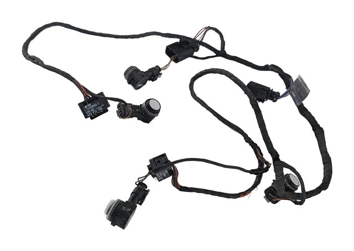 Thumbnail 4: 2016 AUDI A3 (8V) REAR PARK ASSIST PDC SENSOR SET/4 w/ HARNESS (White)