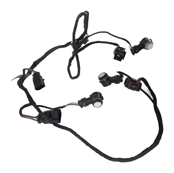 Thumbnail 5: 2016 AUDI A3 (8V) REAR PARK ASSIST PDC SENSOR SET/4 w/ HARNESS (White)