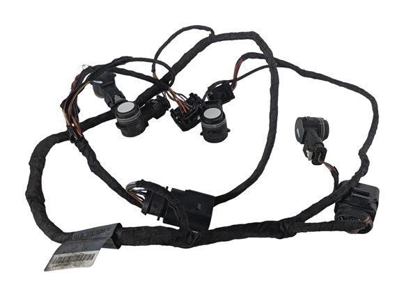 Thumbnail 6: 2016 AUDI A3 (8V) REAR PARK ASSIST PDC SENSOR SET/4 w/ HARNESS (White)