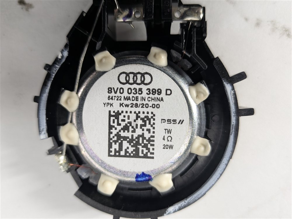 Thumbnail 10: 2020 AUDI A3 (8V) AUDI SOUND SYSTEM DOOR DASH SPEAKER TWEETER WOOFER SET/9