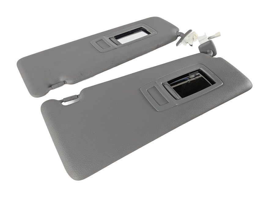 12-19 BMW 3 4 SERIES (F30 F31 F32 F33) FRONT LEFT & RIGHT SUNVISOR SET (Gray)