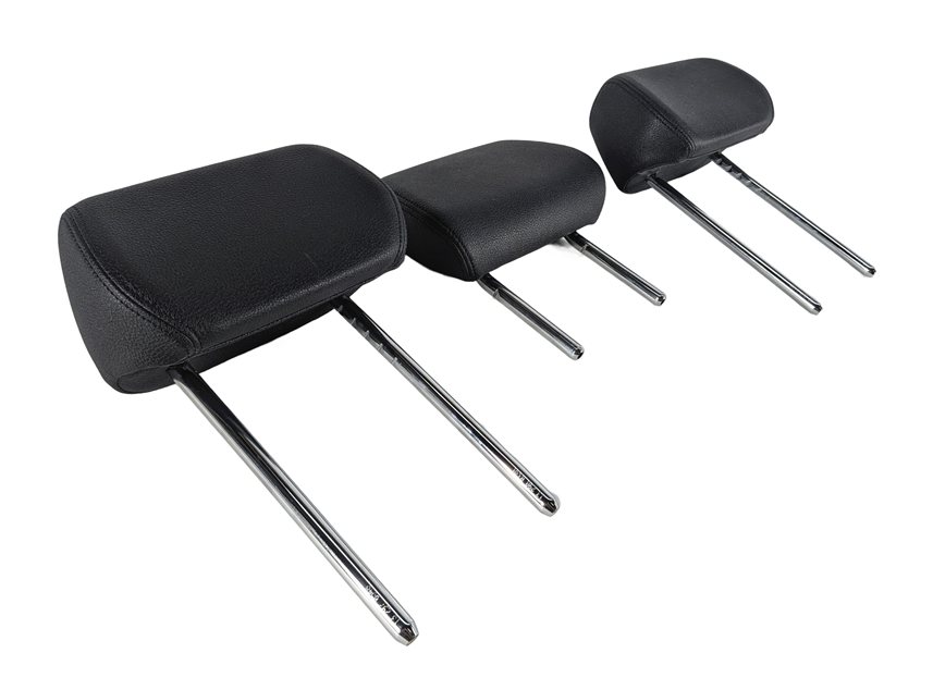 2014 BMW 328D (F30) REAR LEFT/CENTER/RIGHT SEAT HEAD REST SET/3 (Black)