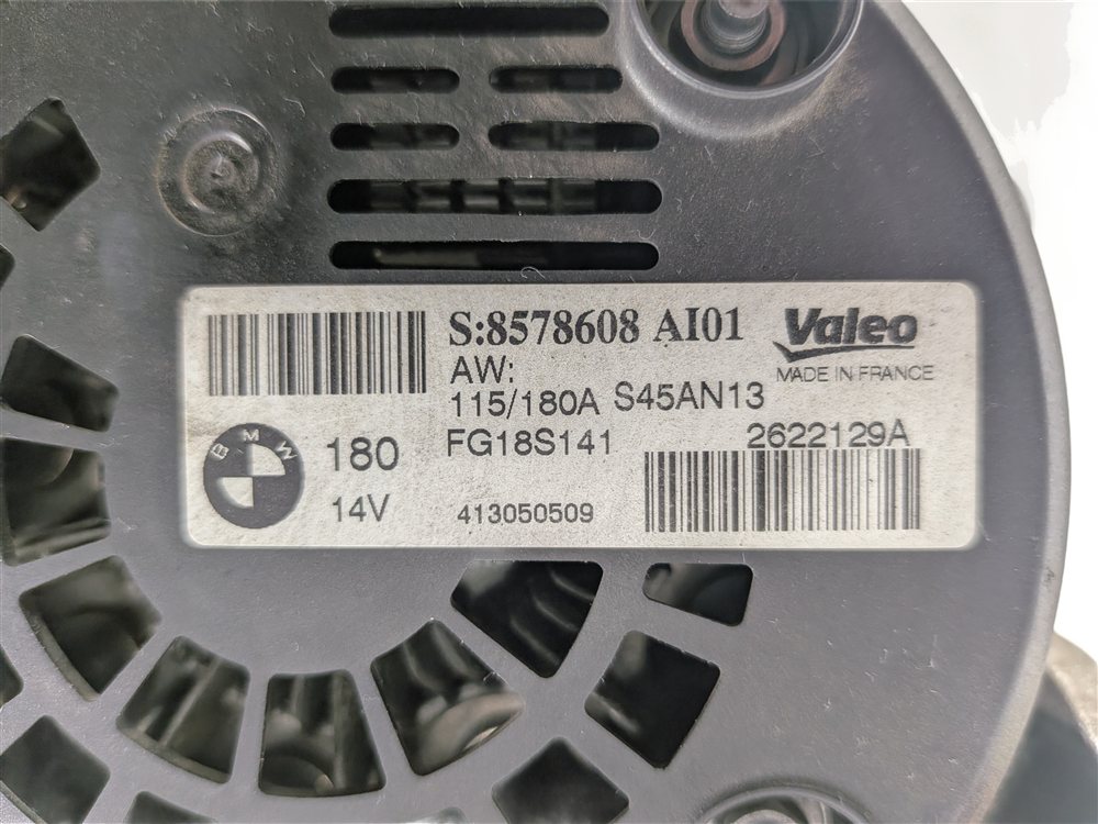 Thumbnail 9: 2014-2018 BMW 328d (F30) 2.0L TURBO DIESEL N47T ENGINE 180 AMP ALTERNATOR