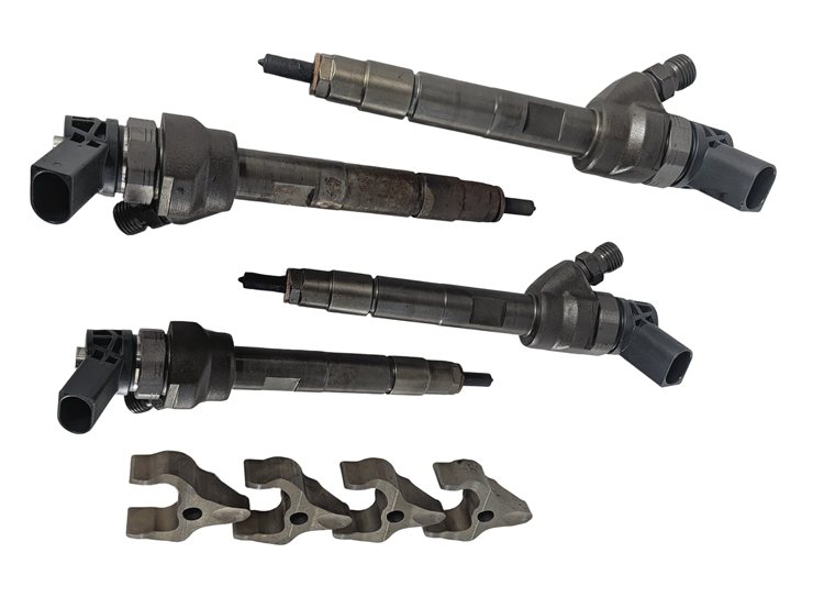 Thumbnail 3: 2014-2018 BMW 328i 535i 740i X5 - 2.0L / 3.0L DIESEL ENGINE FUEL INJECTOR SET 4